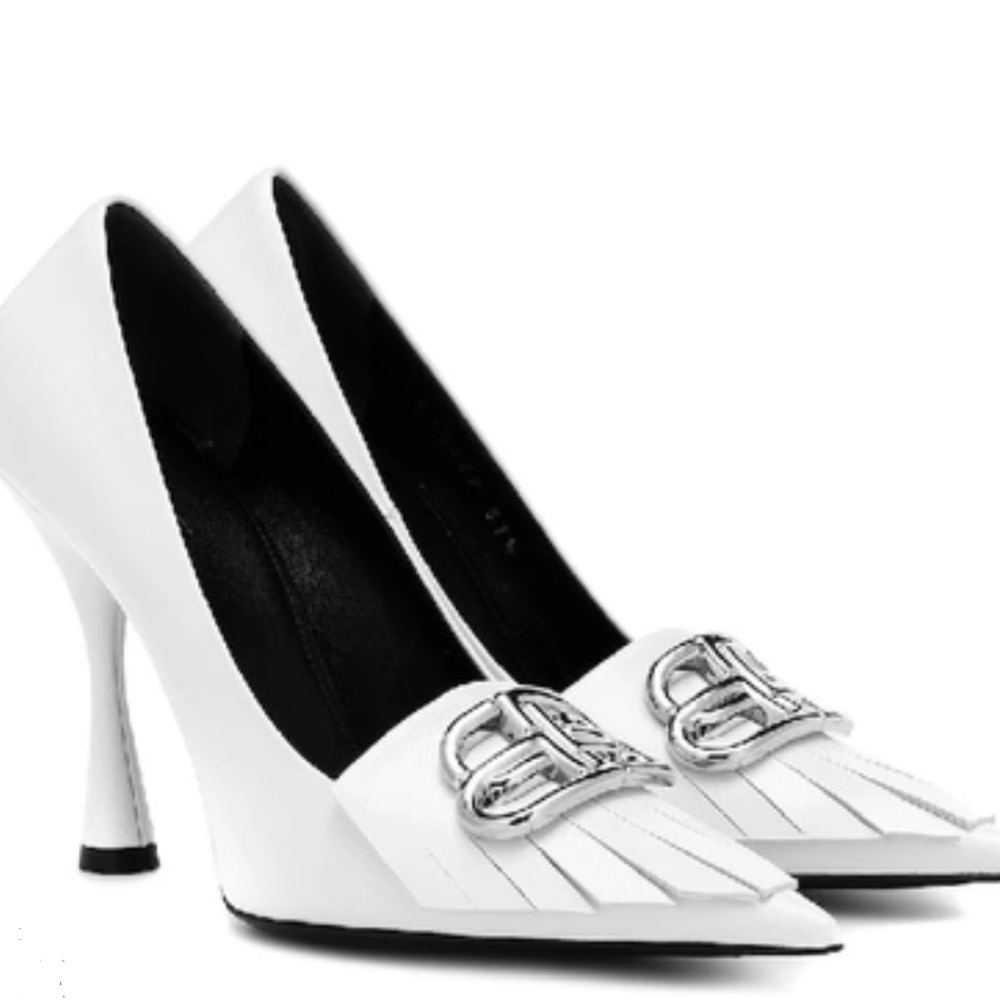 Elegant White Designer Women's Heels